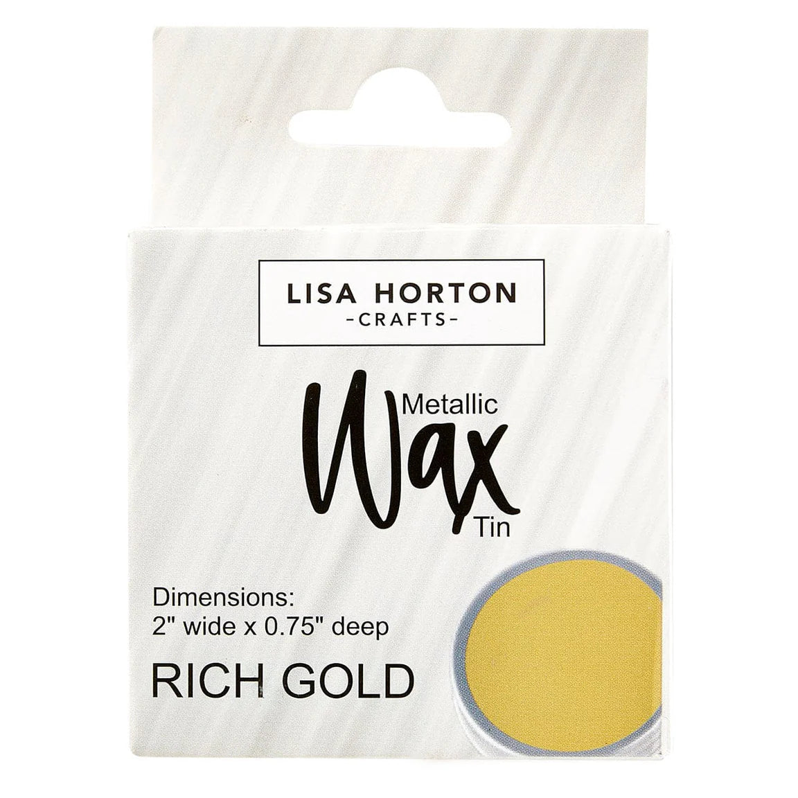 Lisa Horton Metallic Wax Tin - Rich Gold