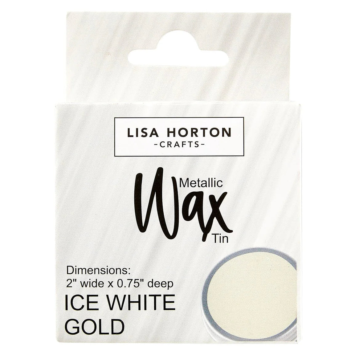 Lisa Horton Metallic Wax Tin - Ice White Gold