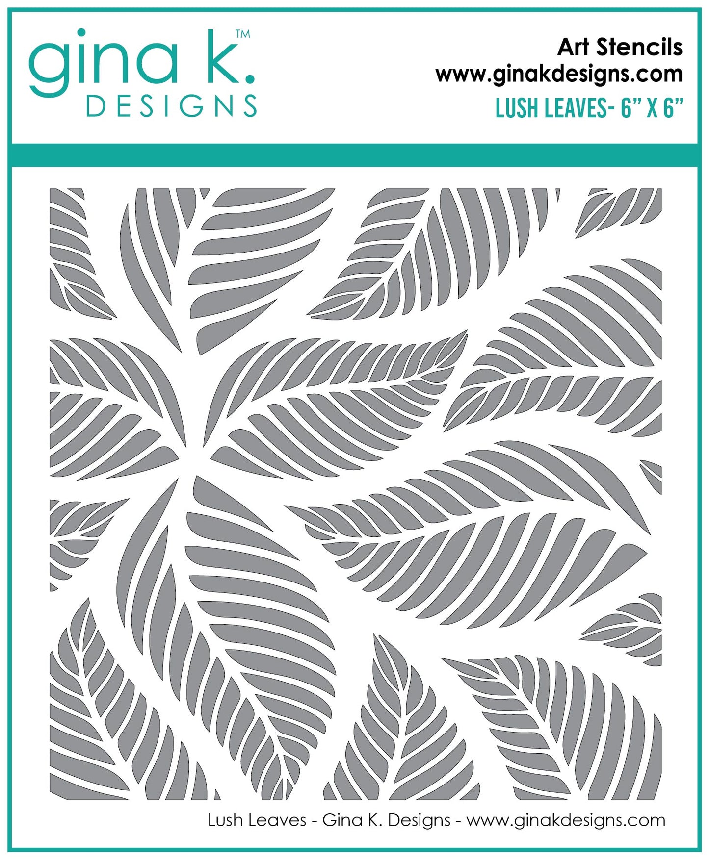 Gina K Designs Lush Leaves Stencil