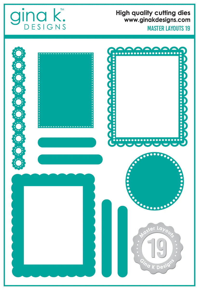Gina K Designs Master Layouts 19 Die Set