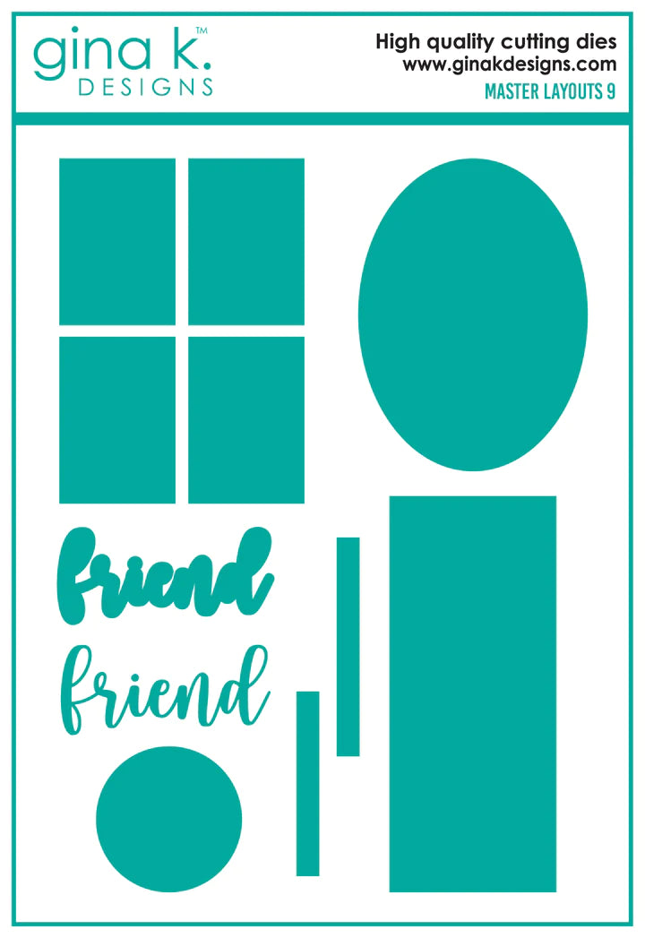 Gina K Designs Master Layouts 9 Die Set