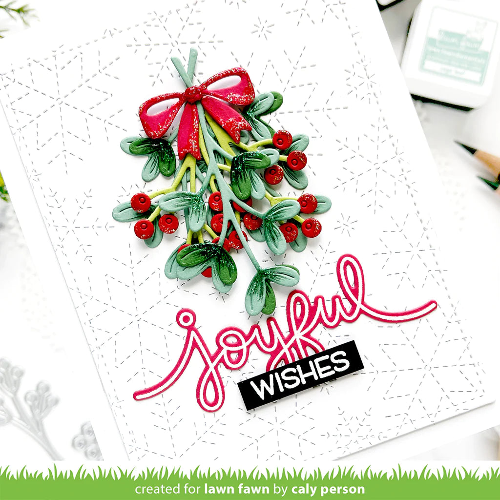 Lawn Fawn Merry Mistletoe Die