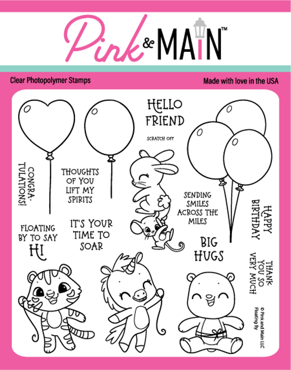 Pink & Main Floating By Stamp Set