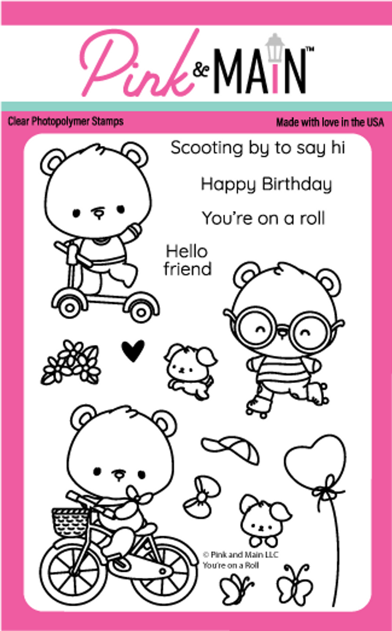 Pink & Main You're On a Roll Stamp Set