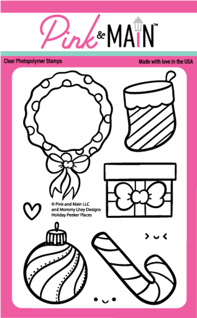 Pink & Main Holiday Peeker Places Stamp Set