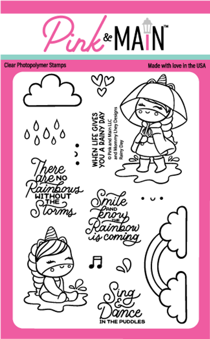 Pink & Main Rainy Day Stamp Set
