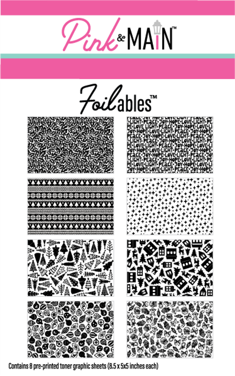 Pink & Main Holiday Backgrounds Foilables Kit