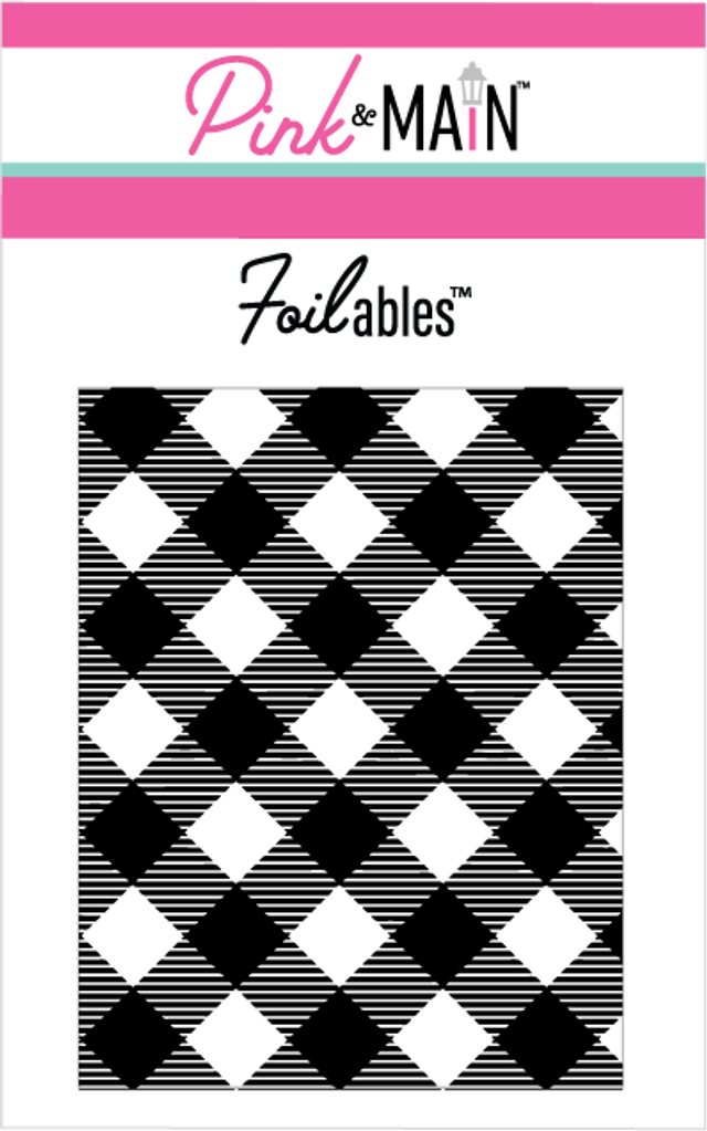 Pink & Main Buffalo Plaid Foilables Panels