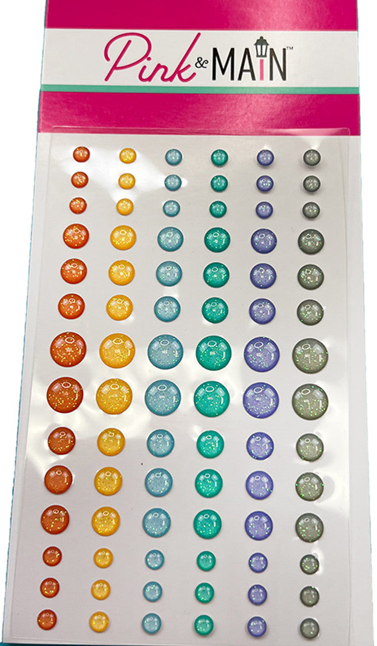 Pink & Main Cloudy Day Glitter Enamel Dots