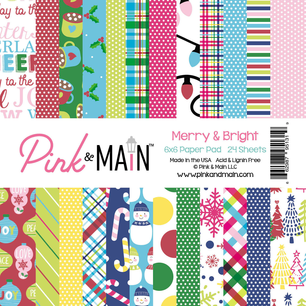 Pink & Main Merry & Bright 6x6 Paper Pad