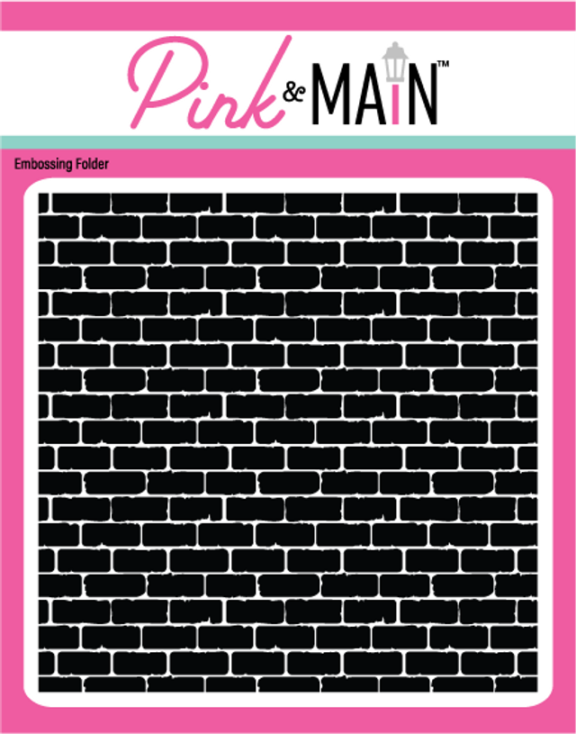 Pink & Main Brick 6x6 Embossing Folder