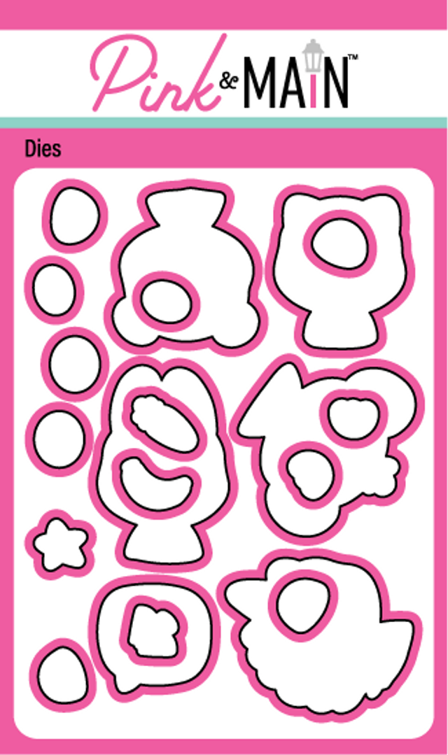 Pink & Main Cute Peekers Die Set