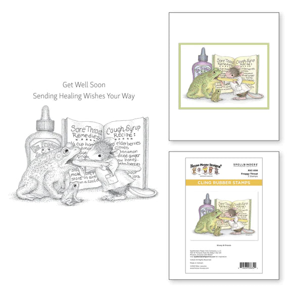 Spellbinders Froggy Throat Cling Rubber Stamp (House-Mouse)