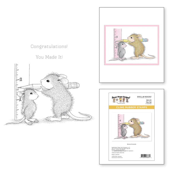 Spellbinders This Tall Cling Rubber Stamp (House-Mouse)