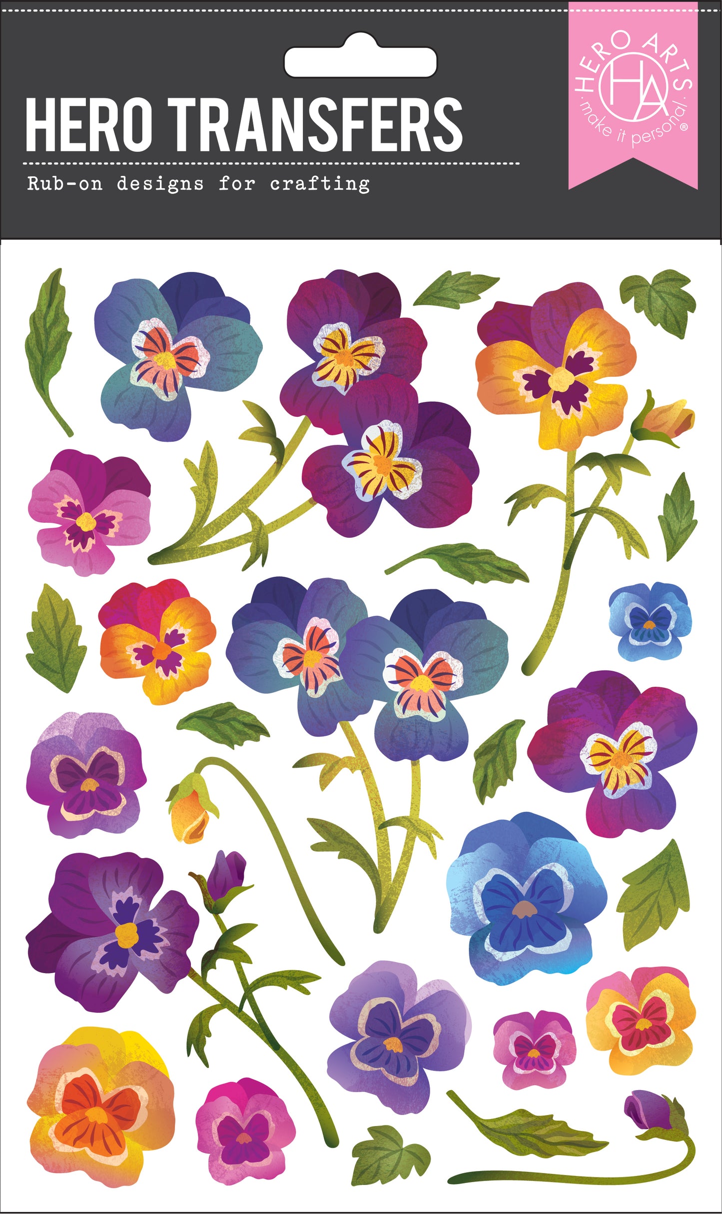 Hero Arts Pansies Hero Transfers