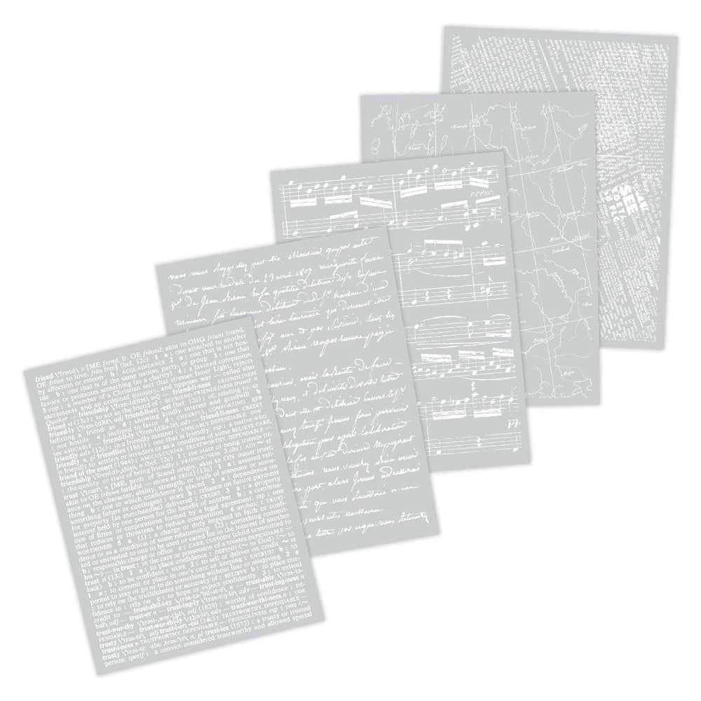 Hero Arts Collage Backgrounds Pt. 2 Hero Transfers (Black)