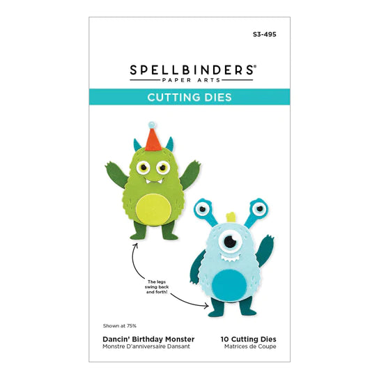 Spellbinders Monster Birthday Stamp and Die Bundle