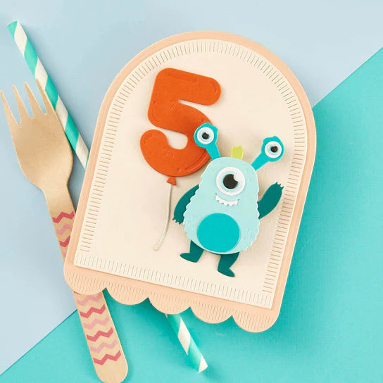 Spellbinders Monster Birthday Stamp and Die Bundle