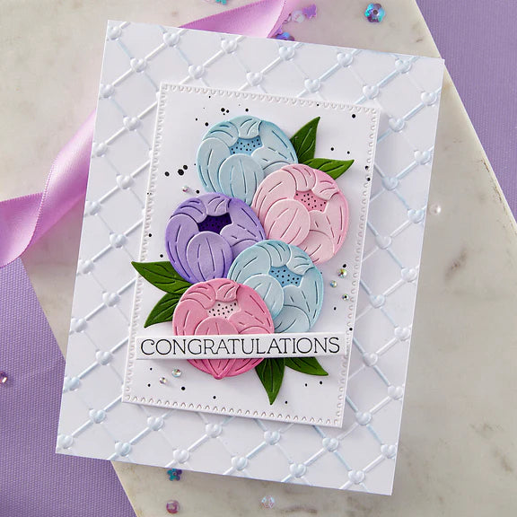 Spellbinders Cross My Heart 3D Embossing Folder