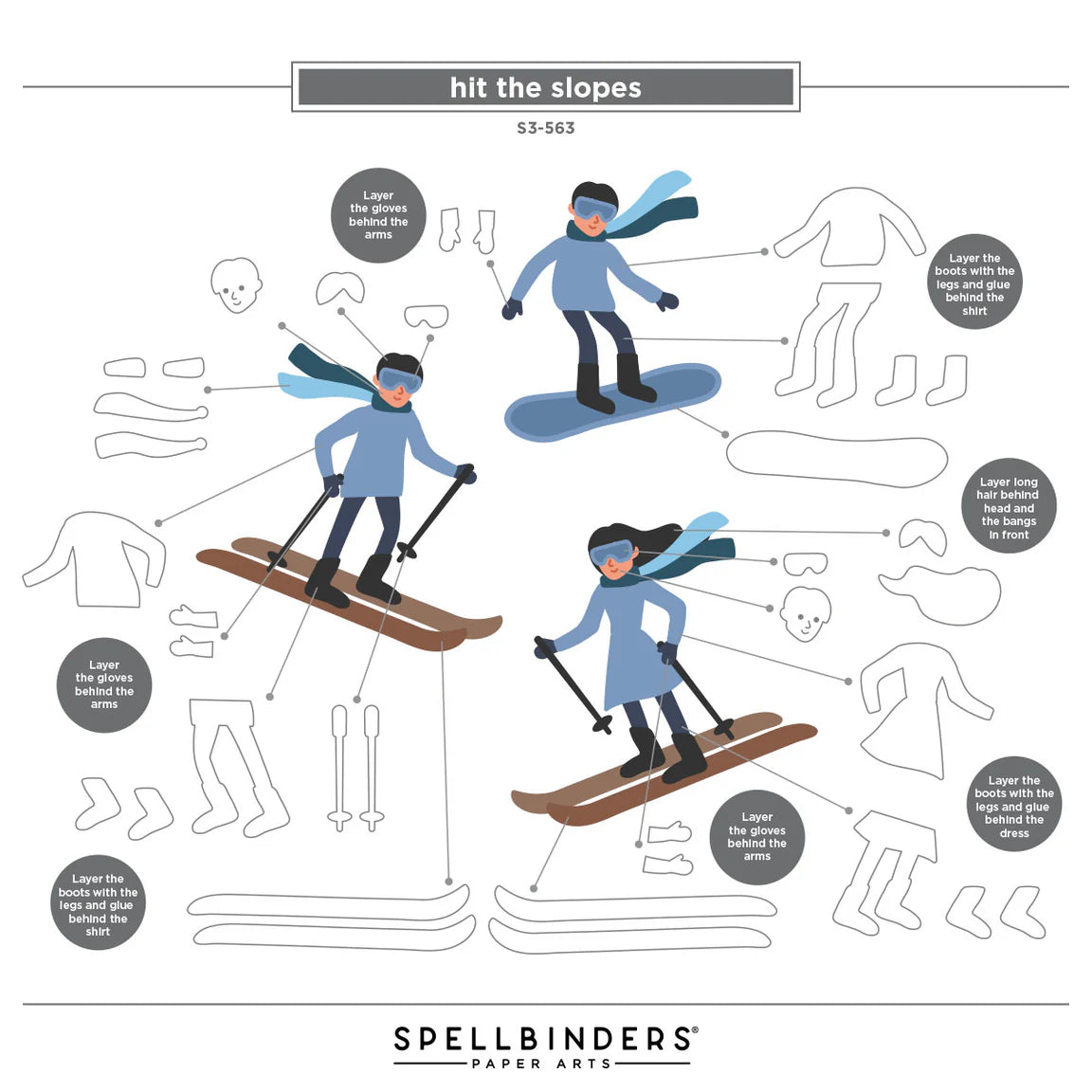 ski-son's greetings Dies and 3D Embossing Folder Bundle by Simon Hurley