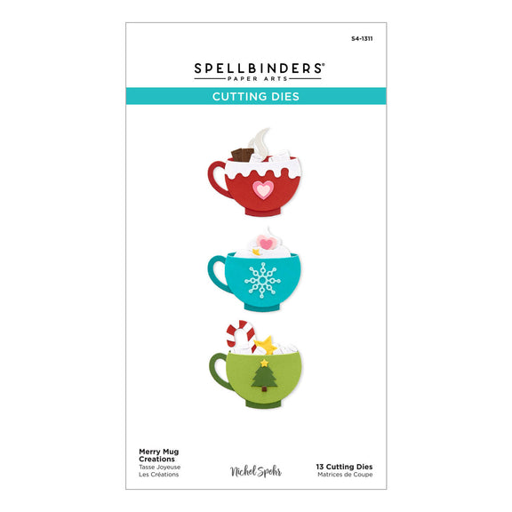 Spellbinders Merry Mug Creations Etched Dies (Nichol Spohr)