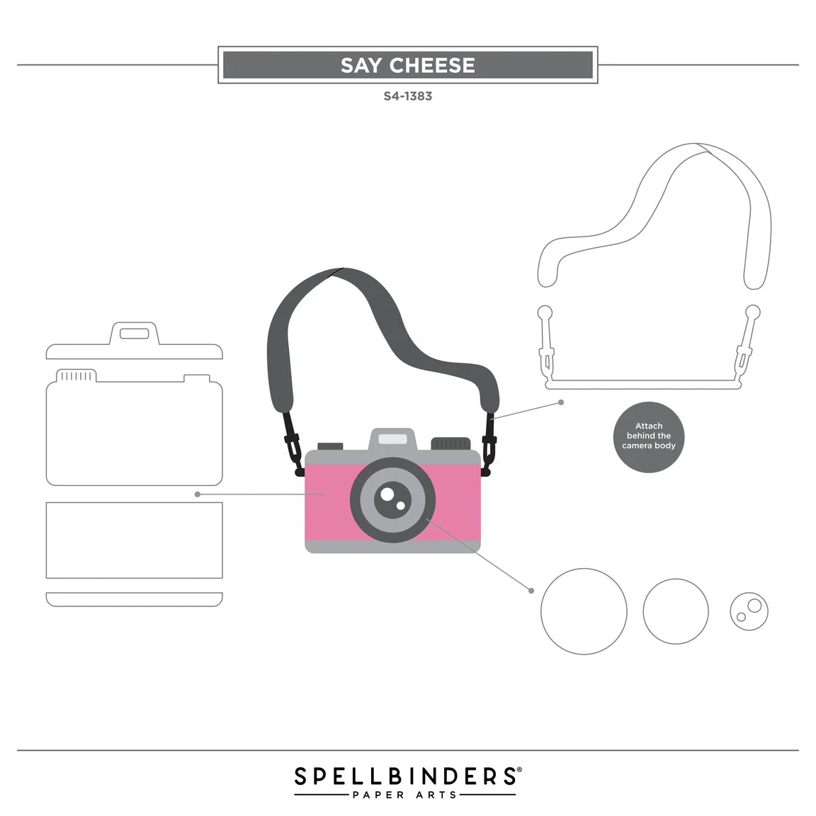 Spellbinders Say Cheese Die Set (Camera)
