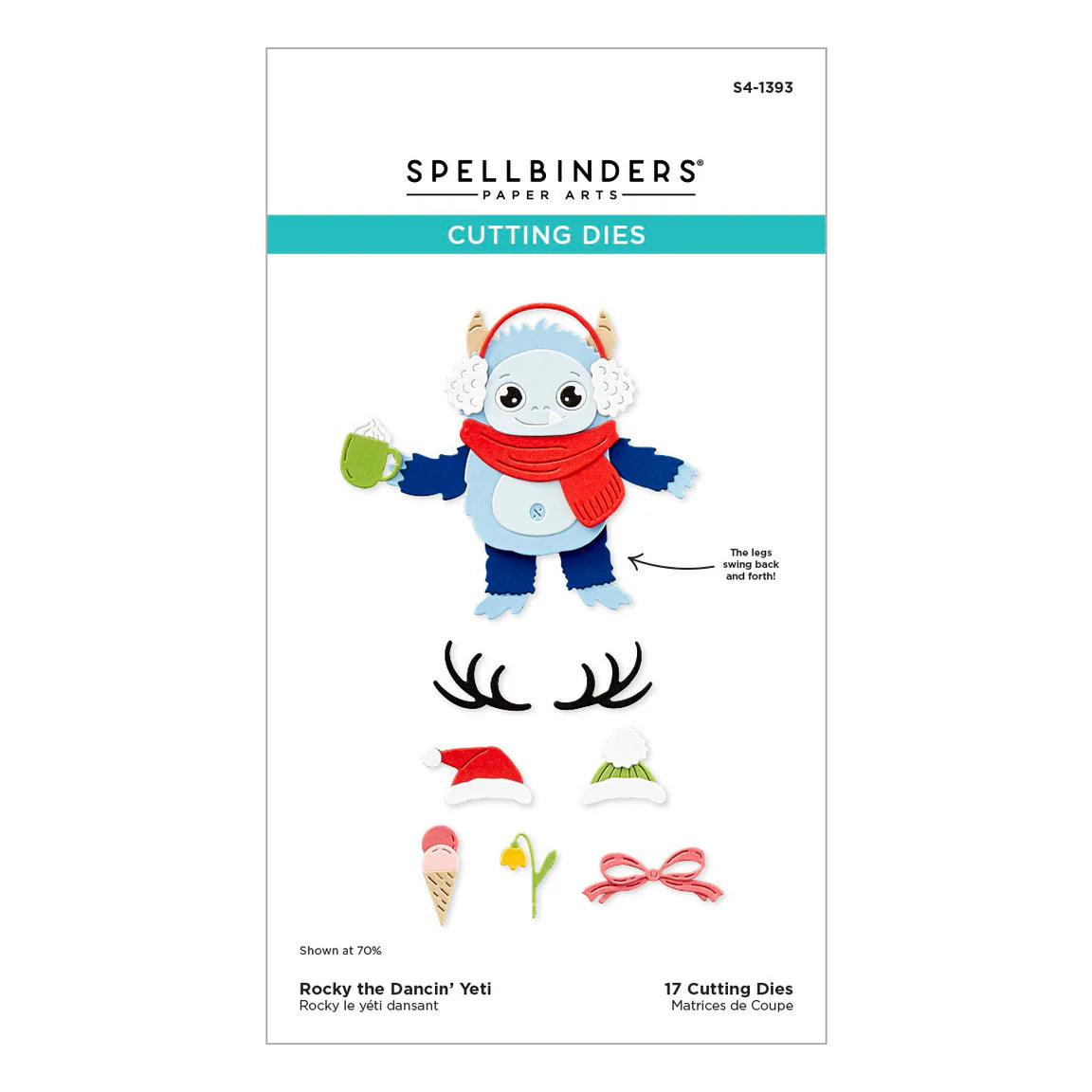 Spellbinders Rocky the Dancin' Yeti Etched Dies