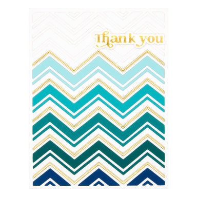 Spellbinders Zig Zag Chevron Etched Dies by Simon Hurley