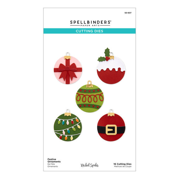 Spellbinders Festive Ornaments Etched Dies (Nichol Spohr)