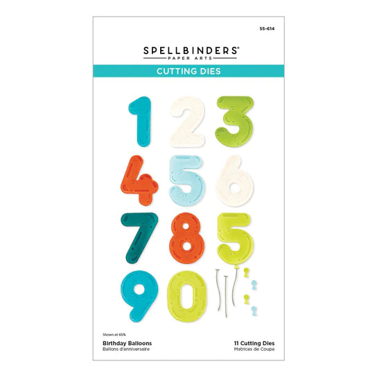 Spellbinders Monster Birthday Stamp and Die Bundle