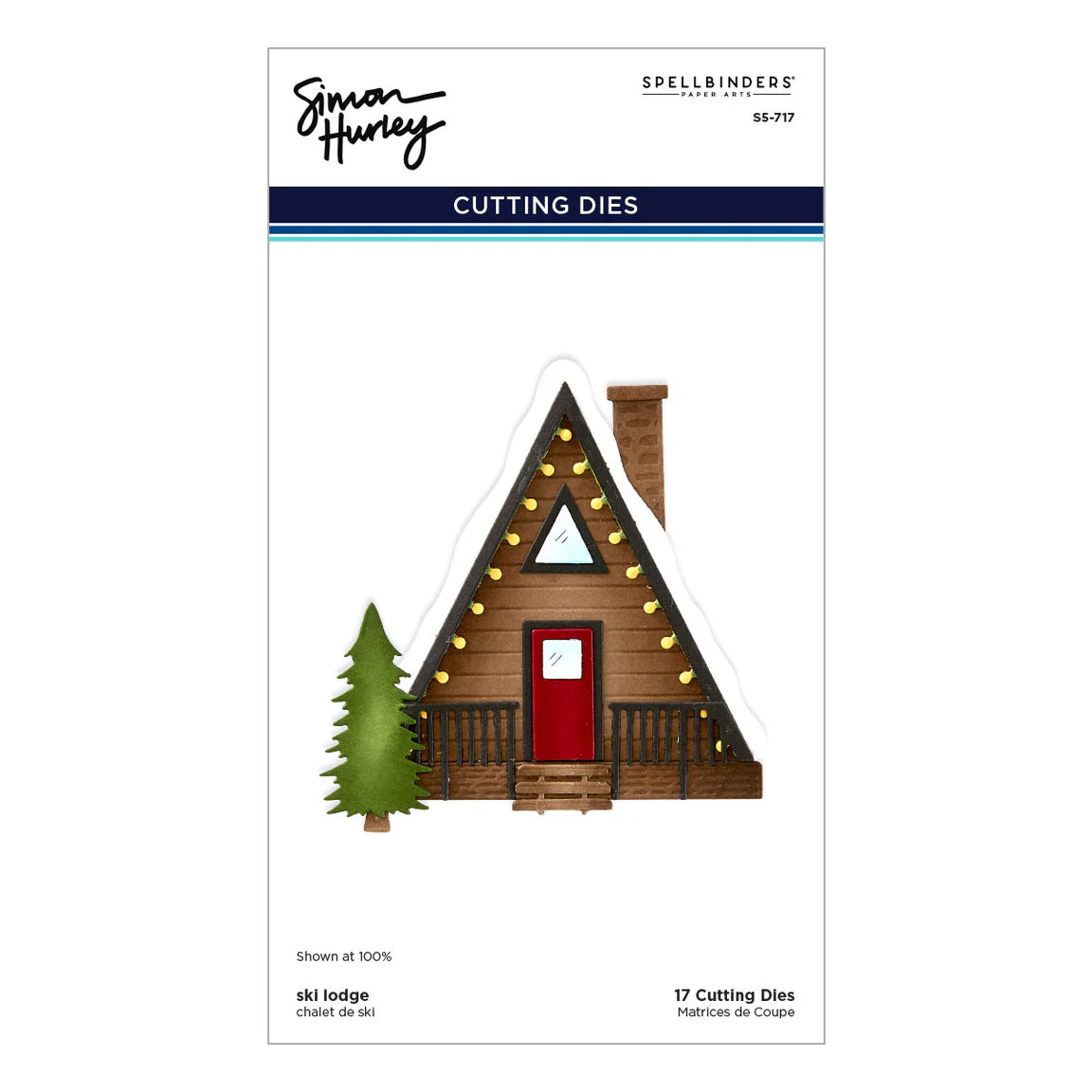 ski-son's greetings Dies and 3D Embossing Folder Bundle by Simon Hurley