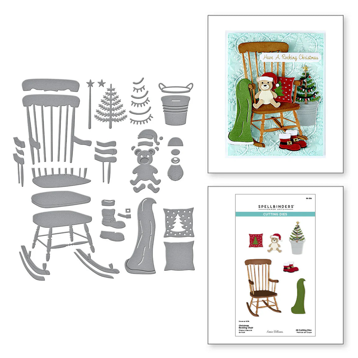 Spellbinders Christmas Rocking Chair Die set