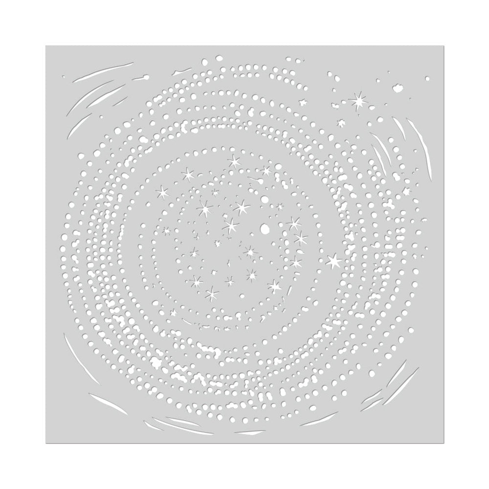 Hero Arts Swirling Starts Stencil