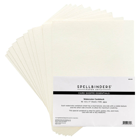 Spellbinders Watercolor Cardstock - 10 pack