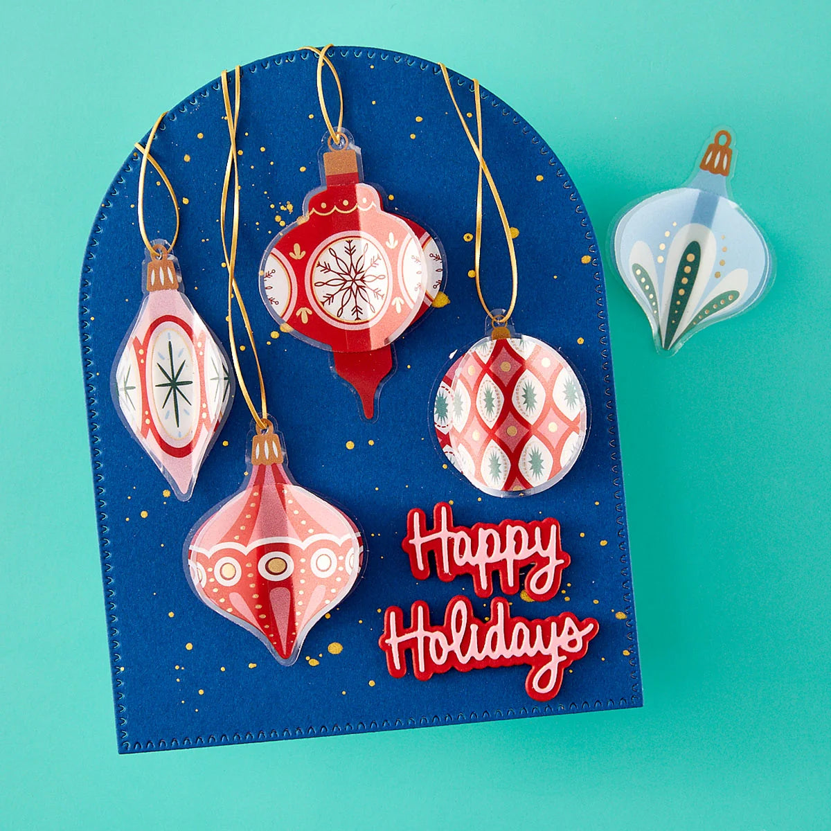 Dear Santa Ornaments Dimensional Stickers by Spellbinders