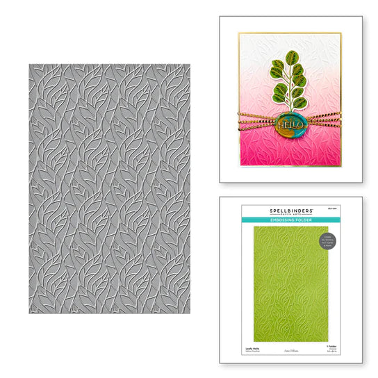 Spellbinders Leafy Helix Embossing Folder