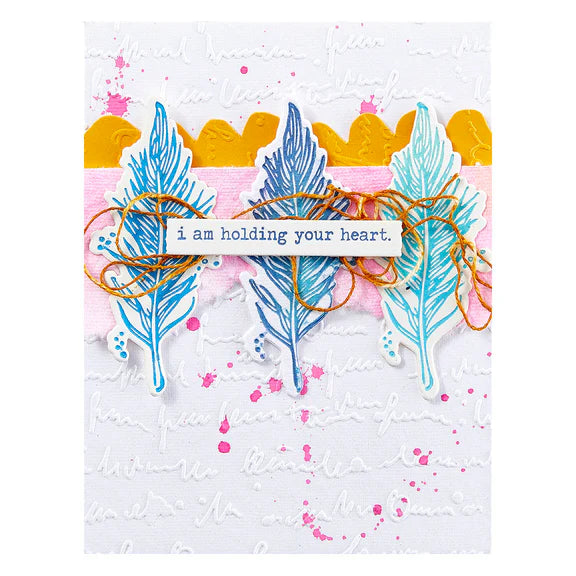 Spellbinders Scribbled Letter Embossing Folder by Dina Wakley