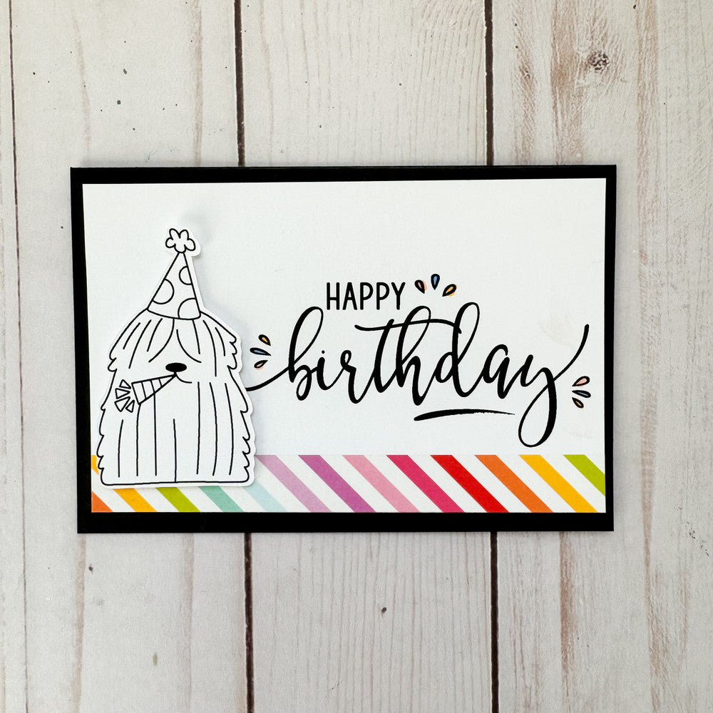 Avery Elle Shaggy Dog Clear Stamps