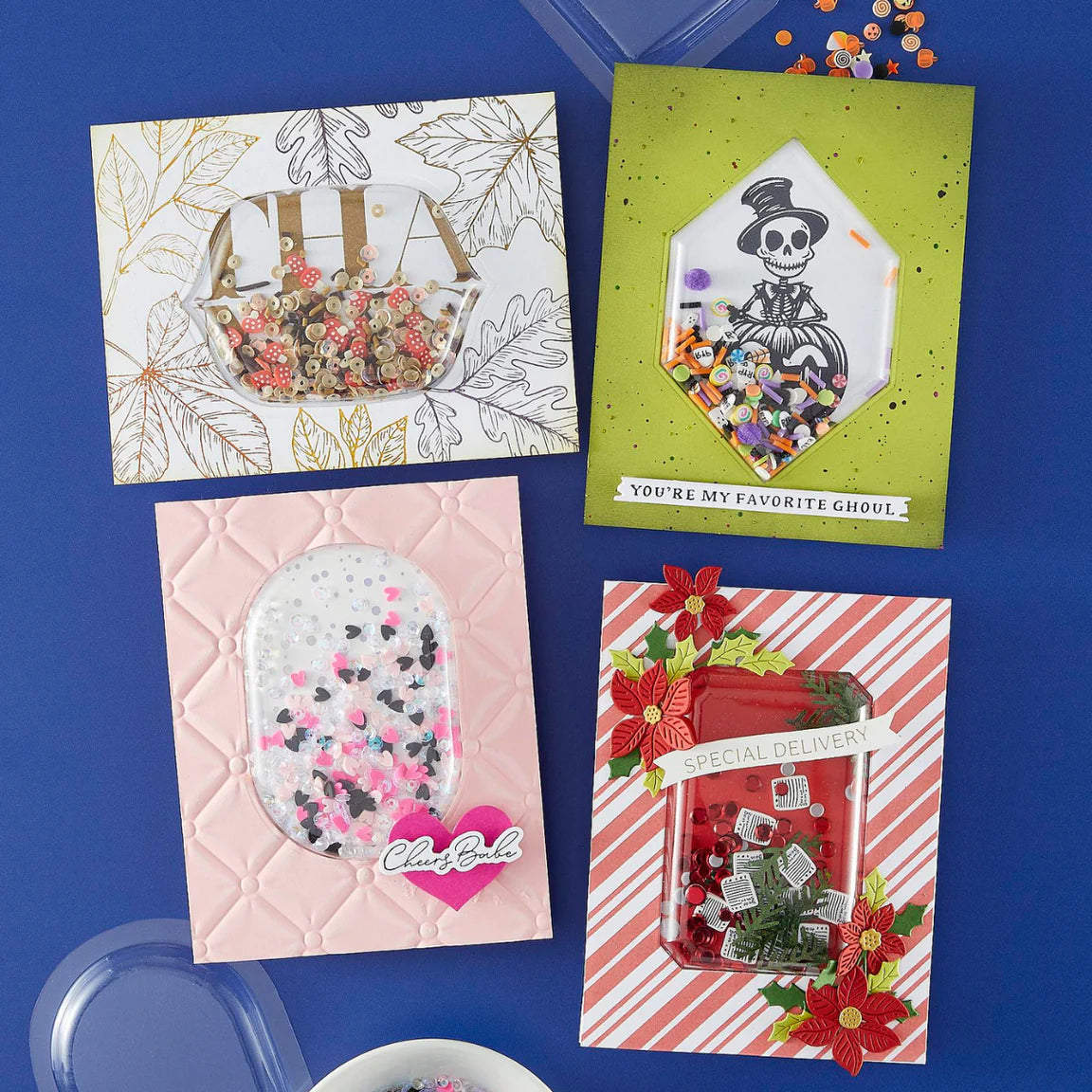 Spellbinders Hexi-Gem Shaker Dome - 6pk