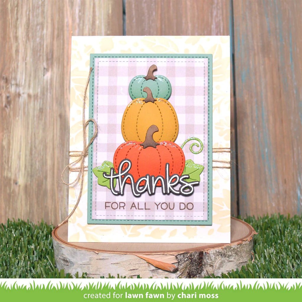 Lawn Fawn Stitched Pumpkins Dies