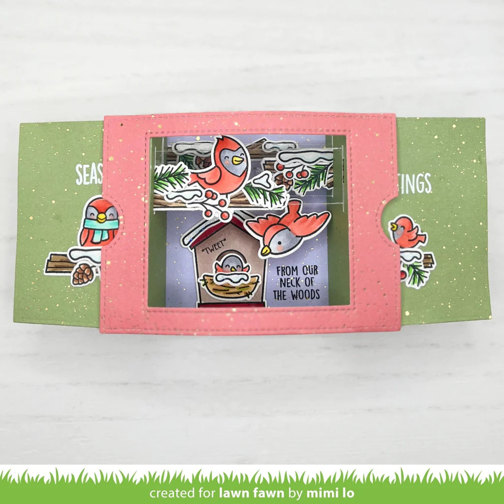 Lawn Fawn Winter Birds Add-on Stamp Set