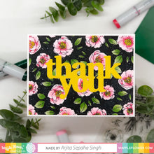 Waffle Flower Oversized Thank You Print Dies