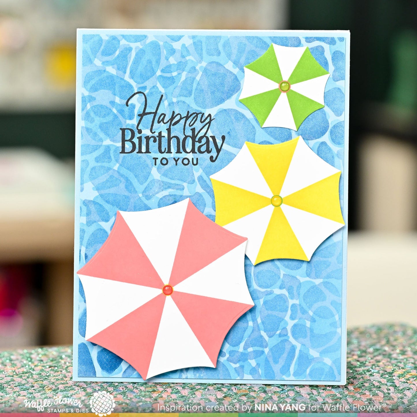 Waffle Flower Sea Foam Stencil