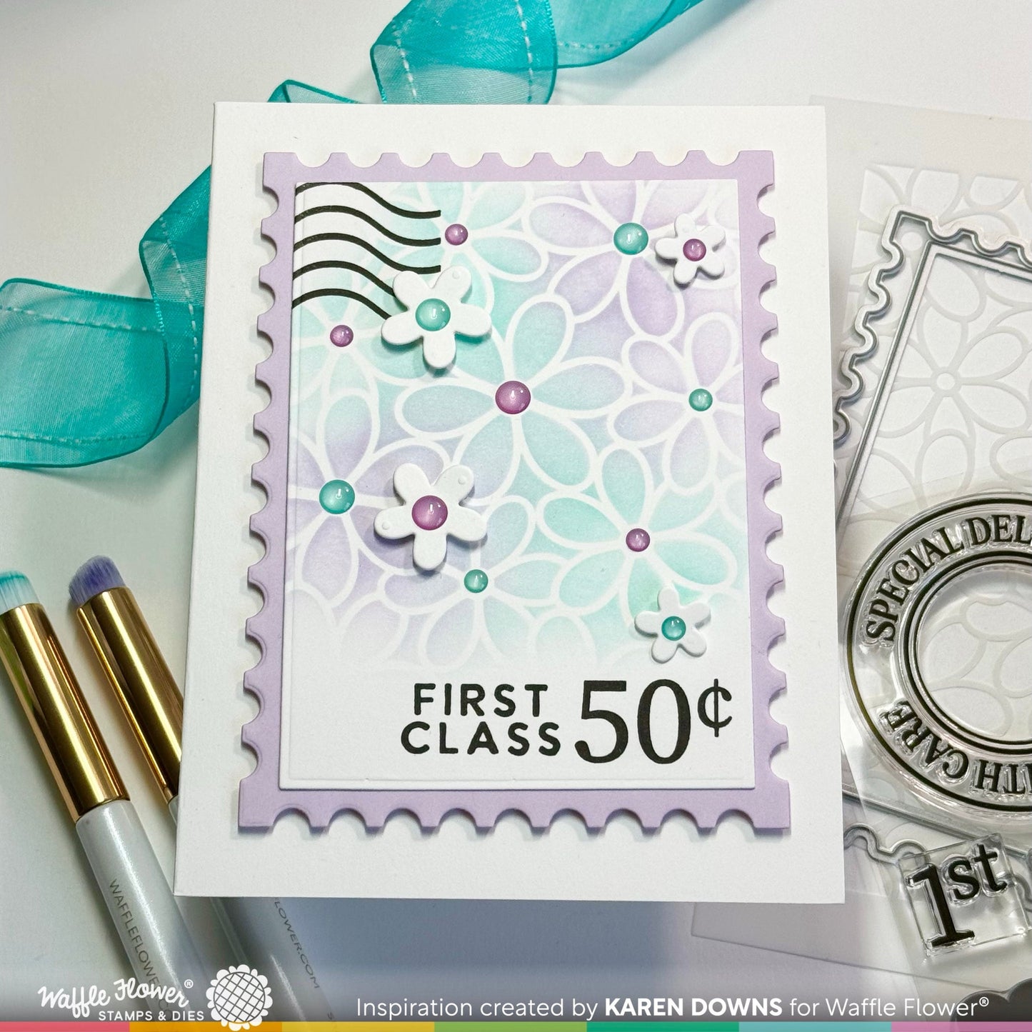 Waffle Flower Oversized Postage Combo