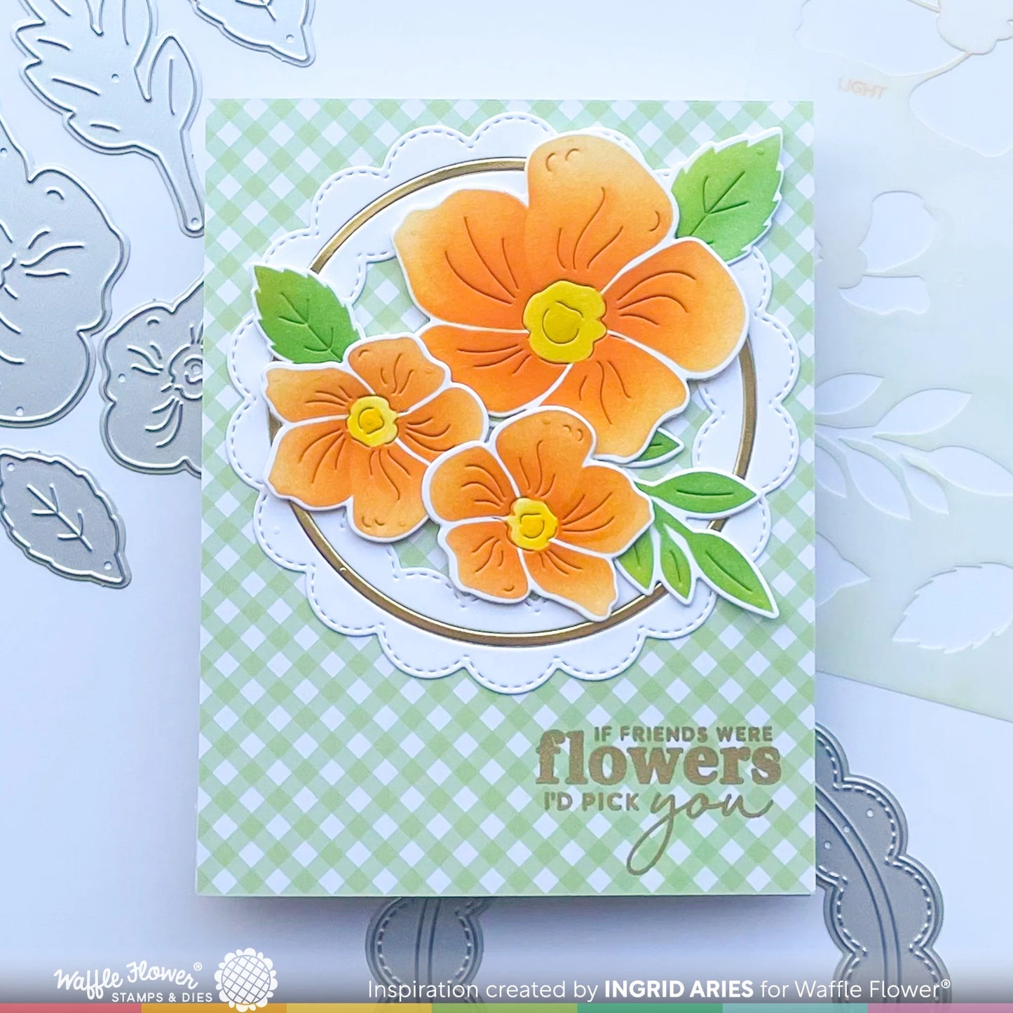 Waffle Flower Layered Flower Duo Die-n-Stencil