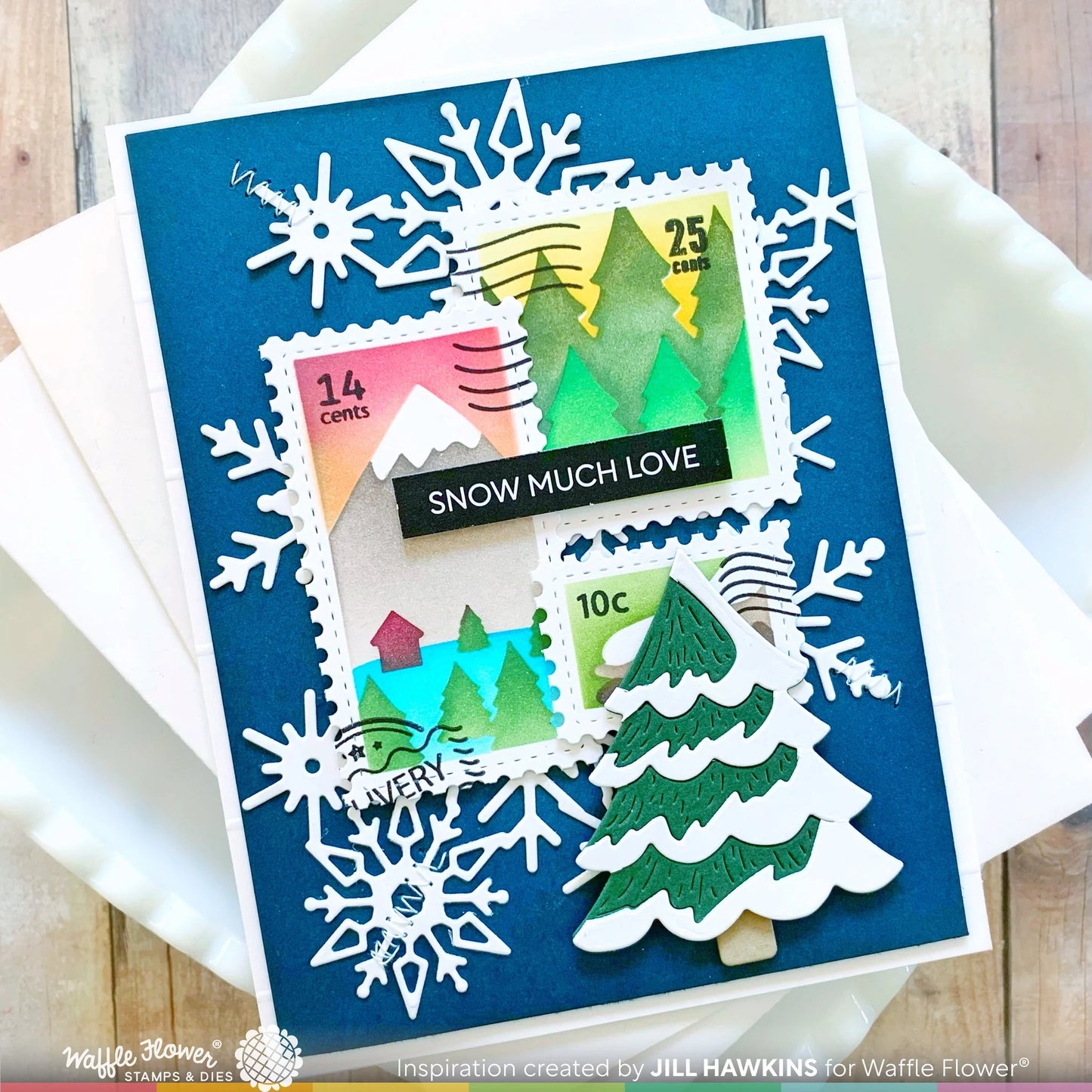 Waffle Flower Subsentiments Snow Diecut Strips