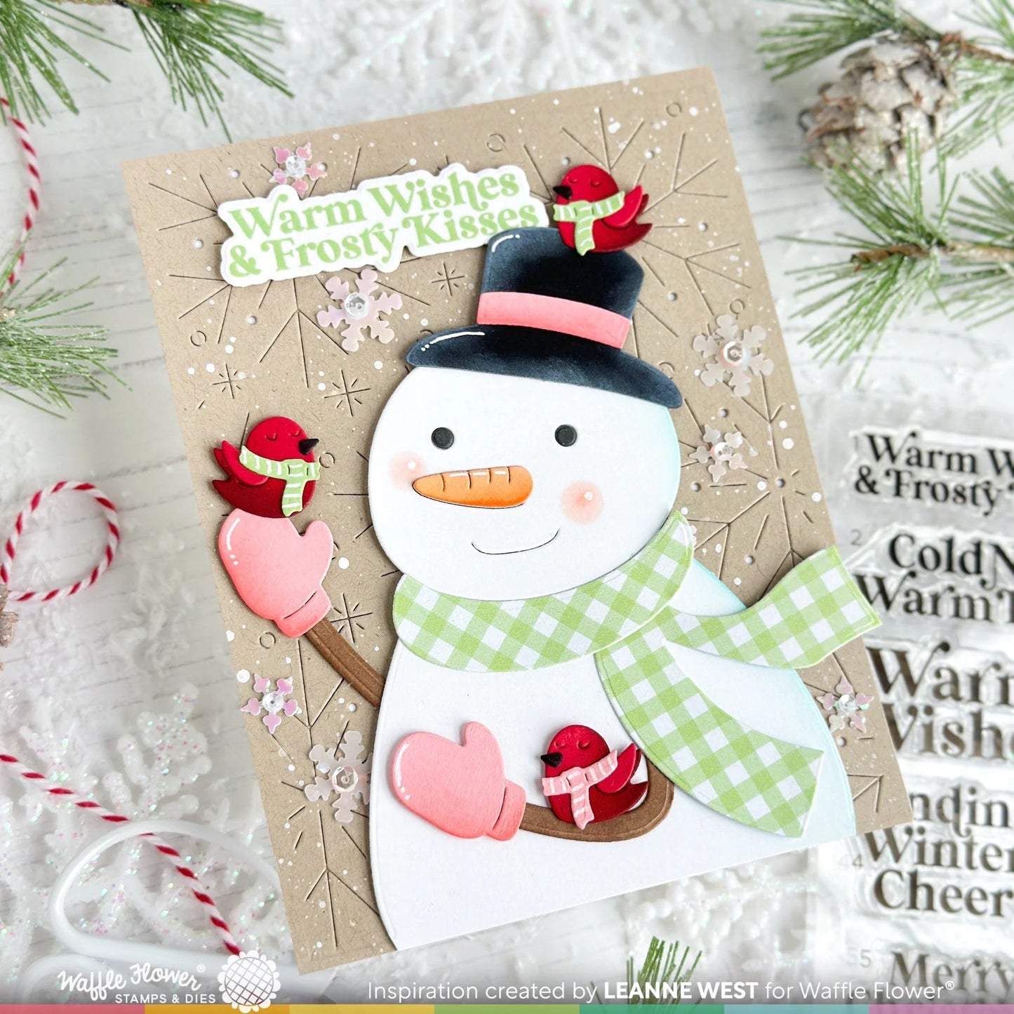 Waffle Flower Snowman and Friends Die Set