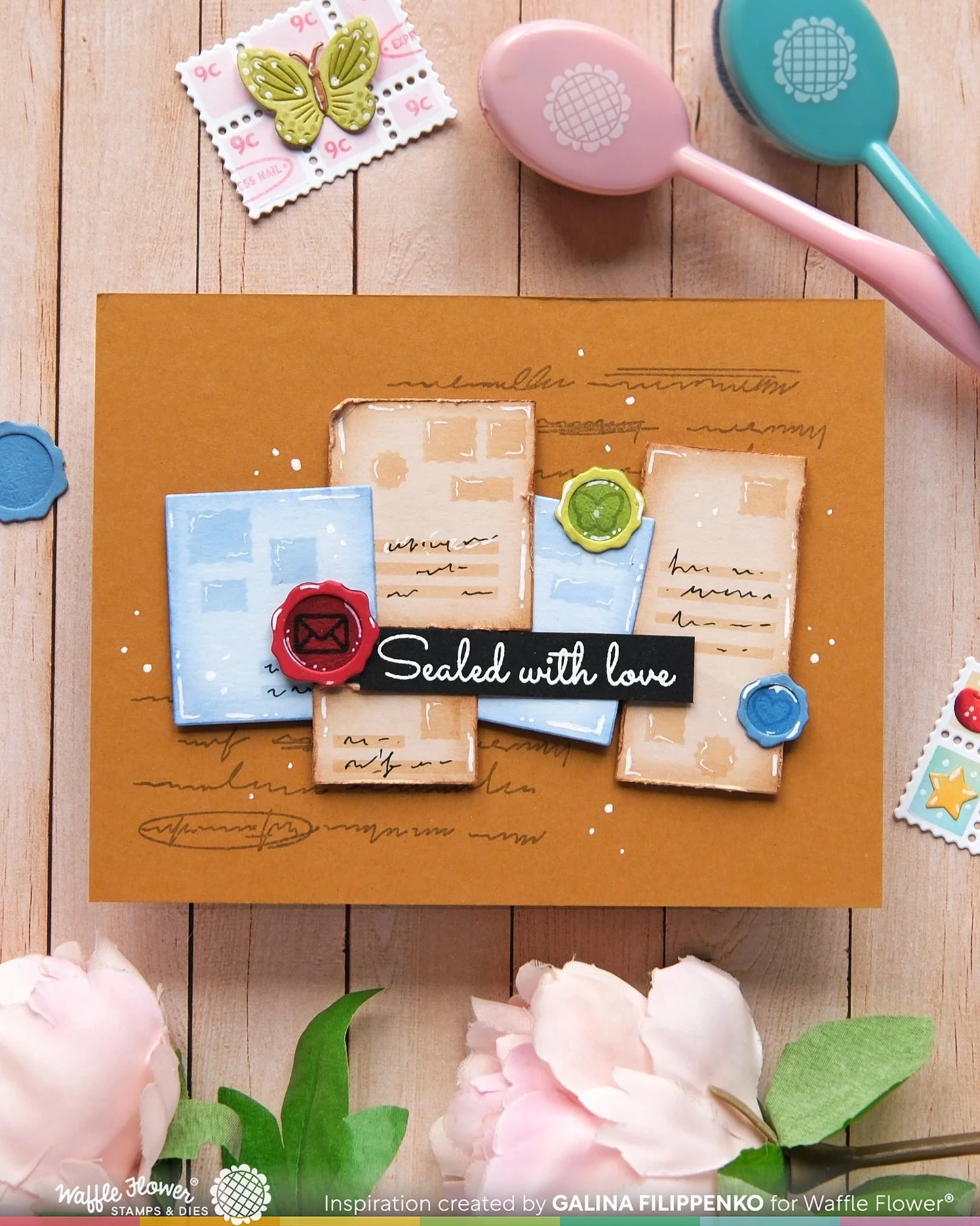 Waffle Flower Mini Seals Die Set