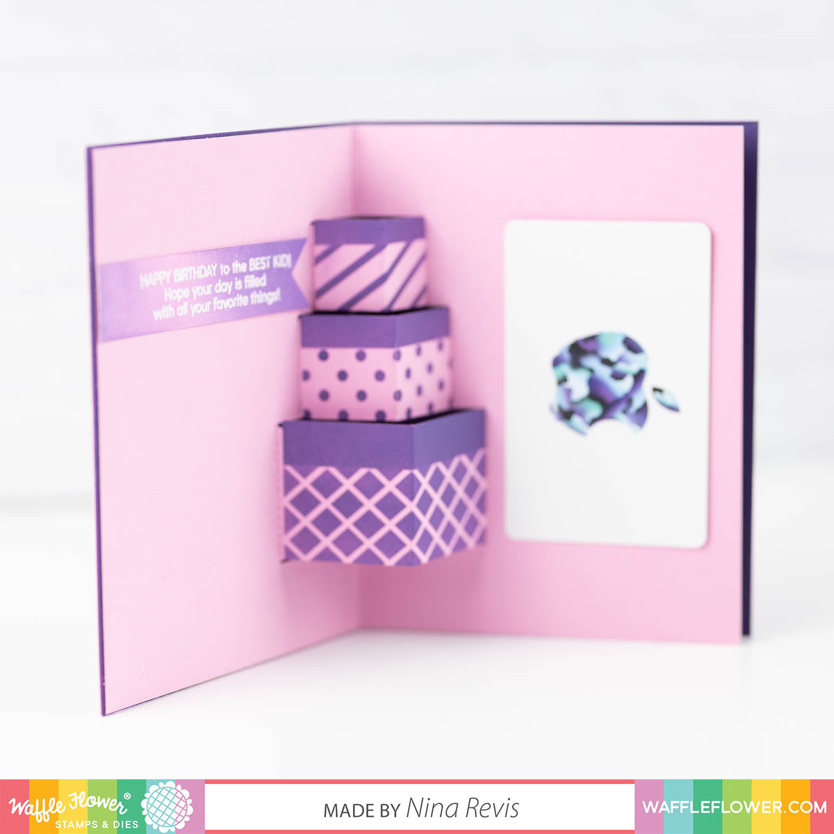 Waffle Flower Inside Sentiments Birthday Stamp Set
