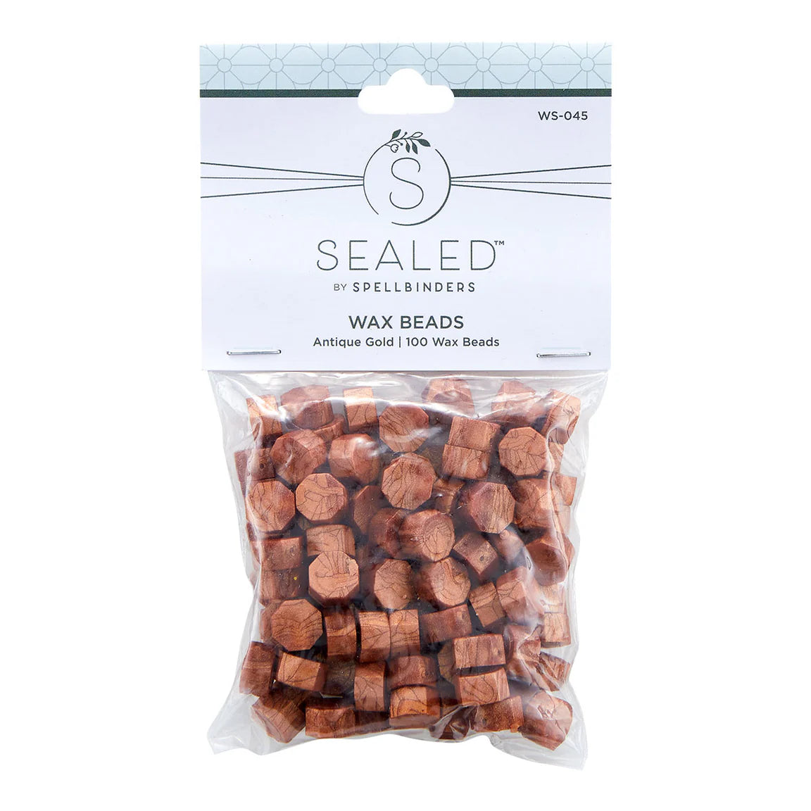 Antique Gold Wax Beads, Sealed by Spellbinders